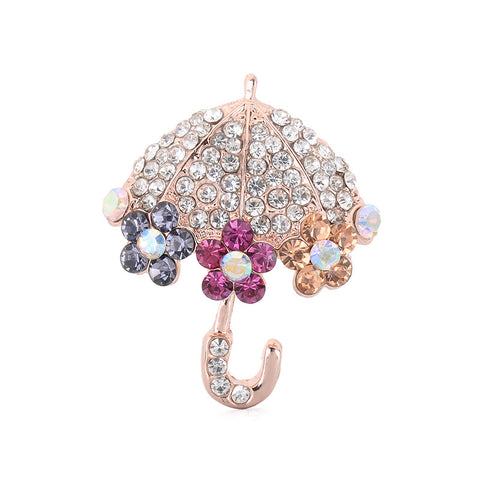 Flower Umbrella Brooch
