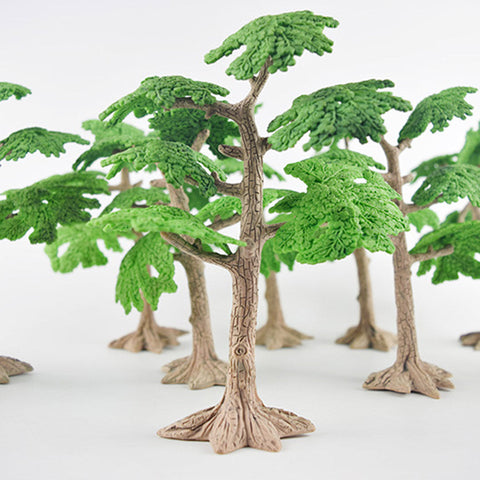 Enchanting Miniature Fairy Garden Set: Mini Fountain, Woods, Pine Tree, and Villa House