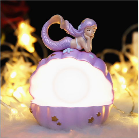 The Bedtime Buddy Night Light Set: Baby Shielo, The Cleo Mermaid, and Angel Wings Night Lights