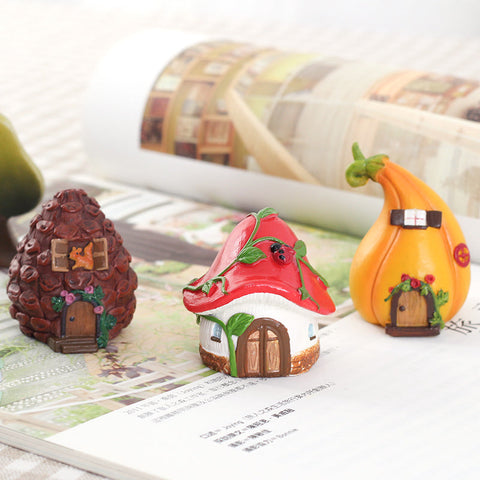 Miniature Fairy Garden Set with Pool, Mushrooms, and Ornaments