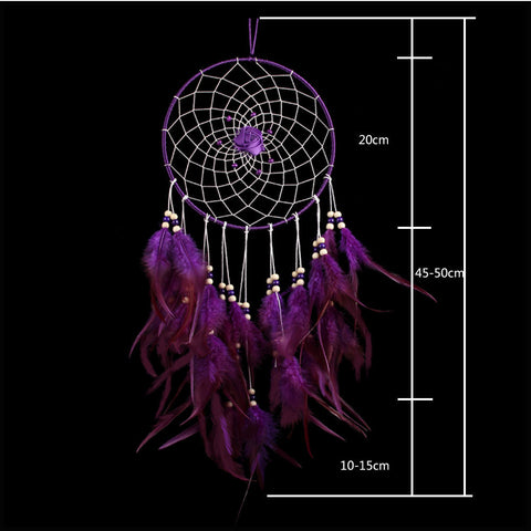 Purple Rose Dream Catcher