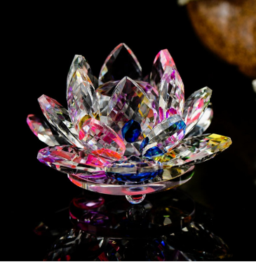 Crystal Lotus Flower Glass Crafts