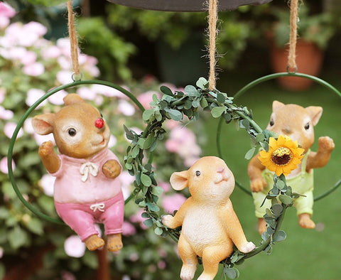 Hanging Rabbit Sculpture