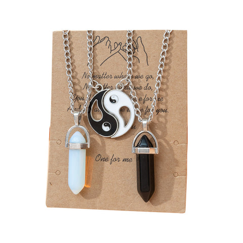 Magnetic Hex Couple Necklace