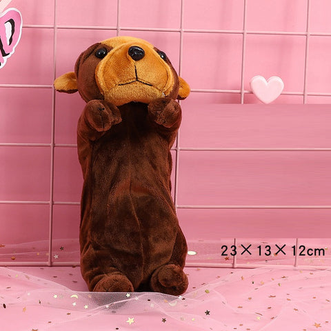 Plush Dog Pencil Case