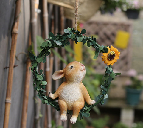 Hanging Rabbit Sculpture