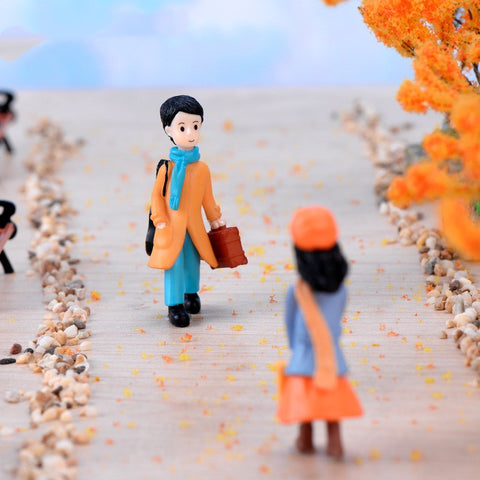 Winter Couple for Fairy Garden