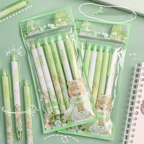 Fun Travel School Kit: Kids Backpack, Owl Sharpener, Gel Pen, Macaroon Pencils