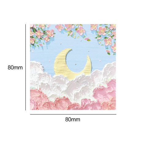 Scenic Oil Painting Stickers