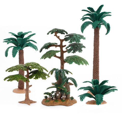 Enchanting Fairy Garden Decor: Plastic Fence, Wooden Fence, Moss Grass, and Mini Trees