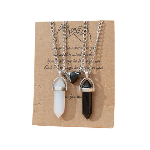 Magnetic Hex Couple Necklace