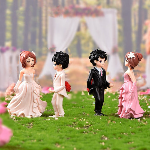Enchanting Fairy Garden Couple and Accessory Set