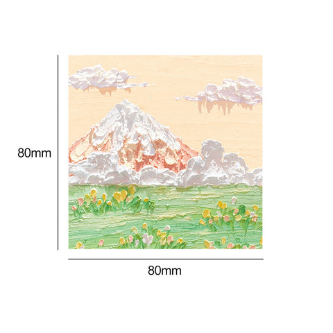 Scenic Oil Painting Stickers