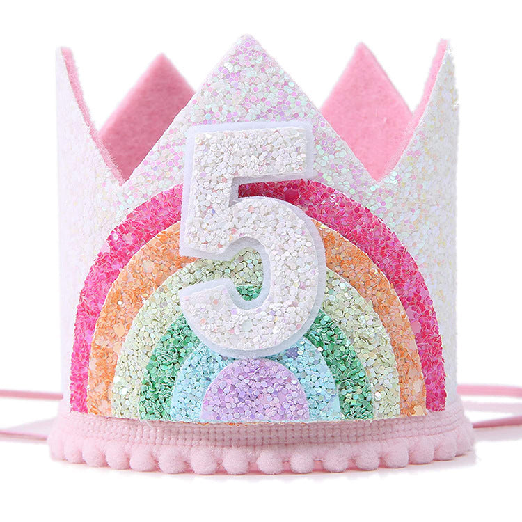 Rainbow Crown For Children's Birthday