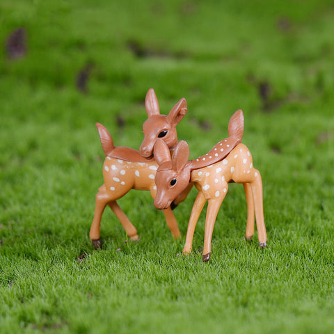 Couple Deer Fairy Garden Ornament