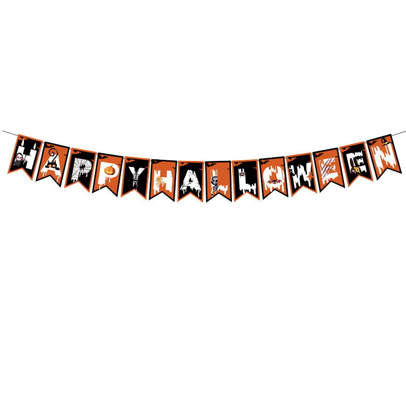 Halloween Spider Web Pull Flag