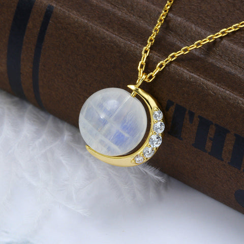 Love House Moonstone Necklace