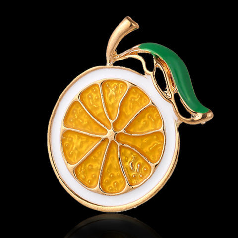 Lemon Fruit Brooch