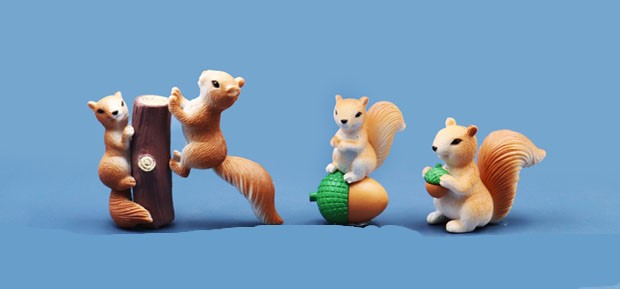 Lively Squirrel Ornaments