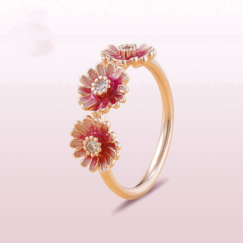 Pink Daisy Ring