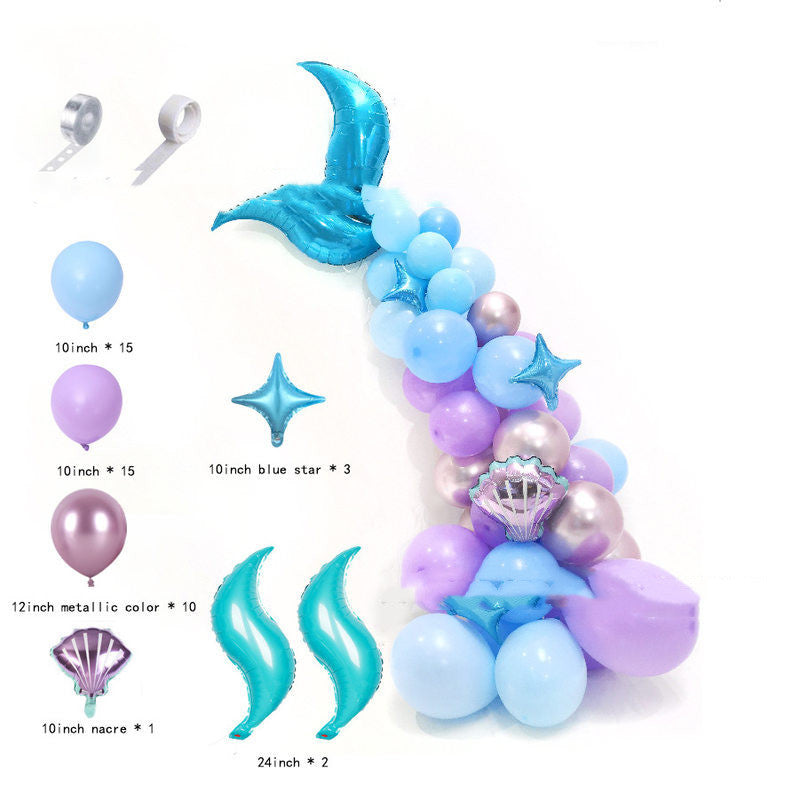 Mermaid-Themed Birthday Party Set