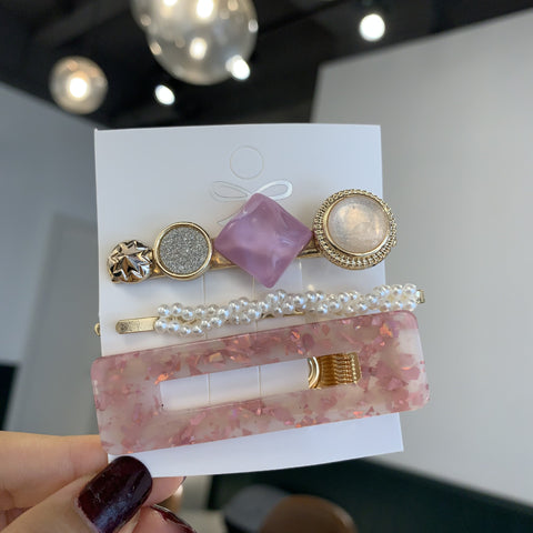 Pearl Hair Clip Set