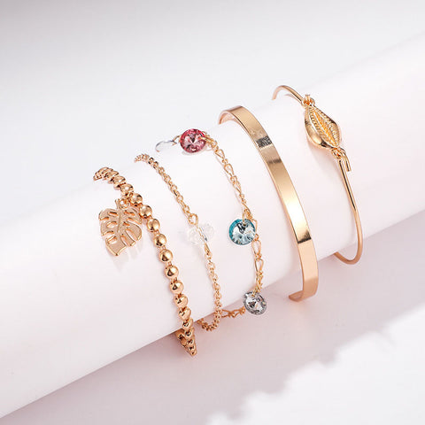 Five-piece Crystal Bracelet