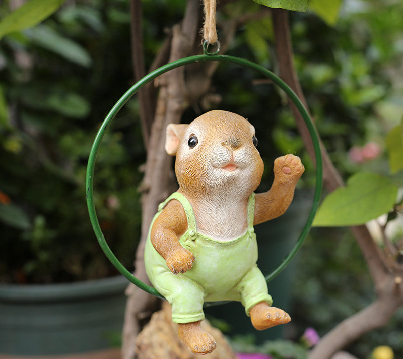Hanging Rabbit Sculpture
