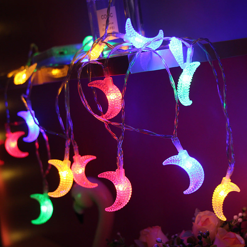 Illuminate Your Space with Magical Moon, Water Drops, and Rainbow String Lights