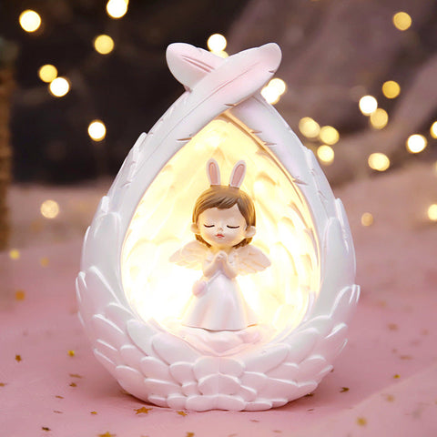 The Bedtime Buddy Night Light Set: Baby Shielo, The Cleo Mermaid, and Angel Wings Night Lights