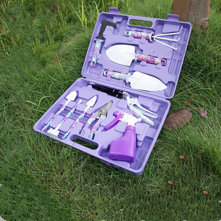 Fairy Garden Maintenance Kit: Fairy Garden Tools, Rust Mini Fence, and Solar Light Fairy House