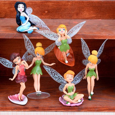 Enchanting Fairy Garden Kit: Winged Flower Fairy Princess and Mini Houses