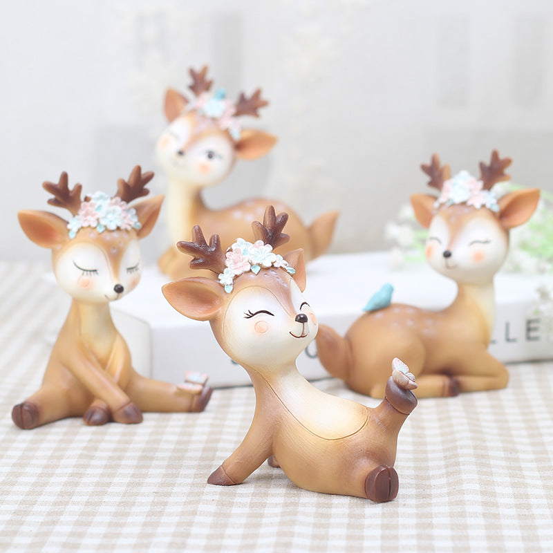 Snowy Deer Home Accents