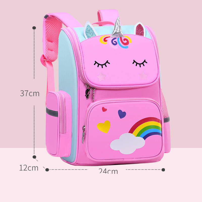 Enchanted School Supplies: Unicorn Backpack with Glowing Pen and Owl Pencil Sharpener