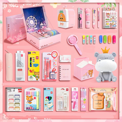 1 x Stationery School Set Stationary Party Loot Bag Gift Girls