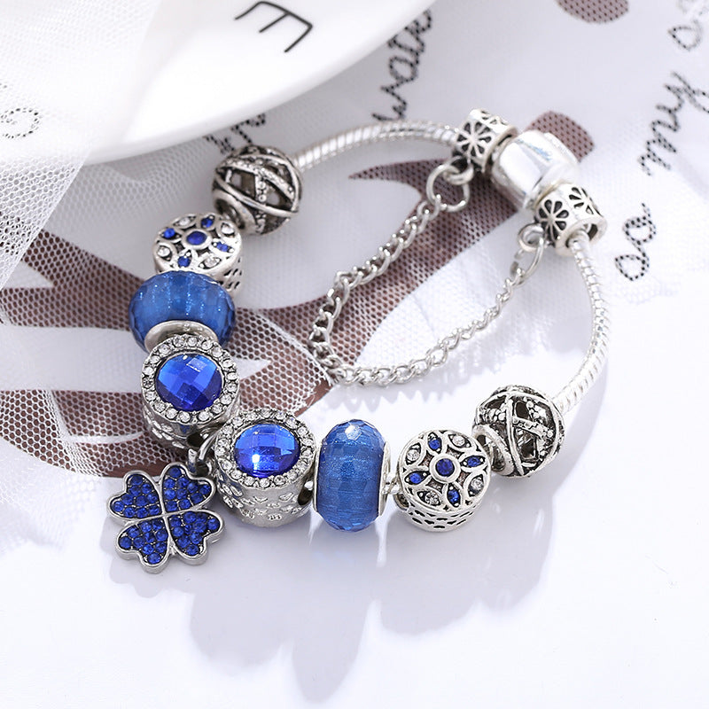 Blue Charm Crystal Bracelet