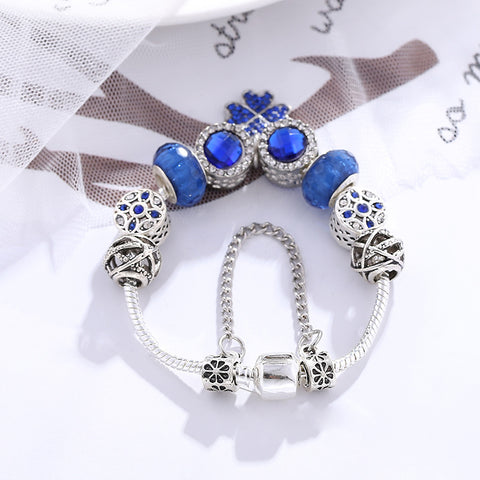 Blue Charm Crystal Bracelet