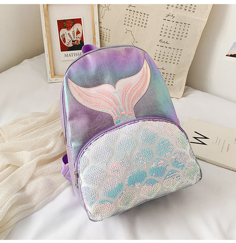 Magical Back-to-School Set: Mermaid Bag, Blind Box Pencil Case, and Art Supplies