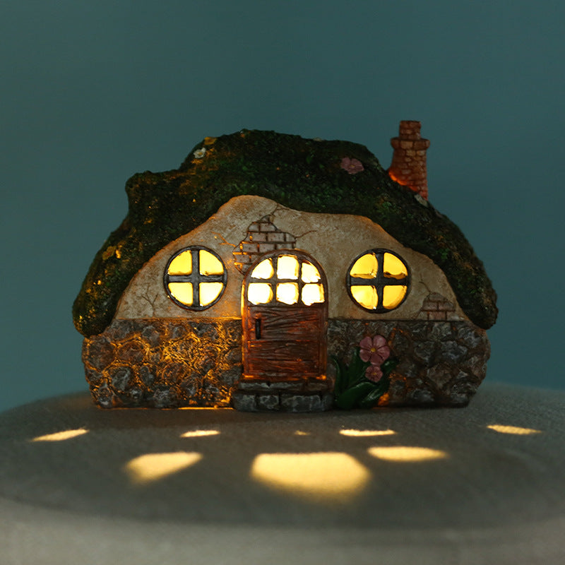 Solar Light Fairy House