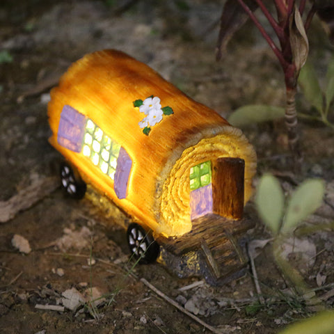 Solar Light Fairy House