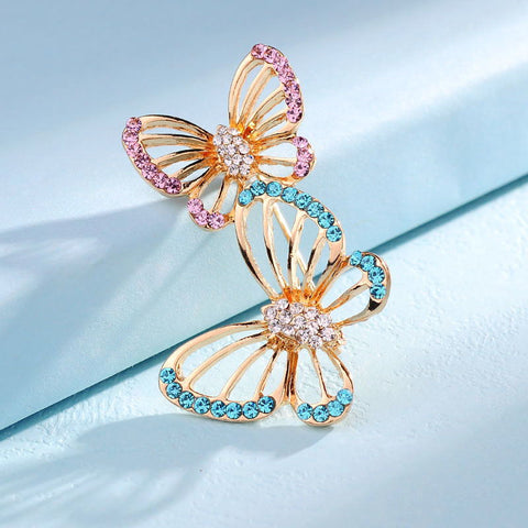 Twin Butterfly Brooch