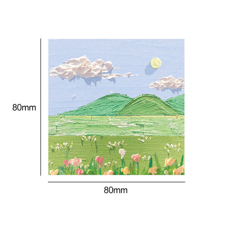 Scenic Oil Painting Stickers