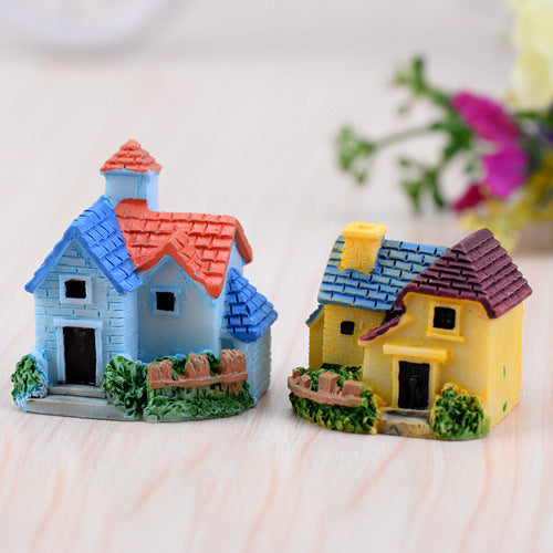 Fairy Garden Set with Accessories: Fence, Houses, and Sand