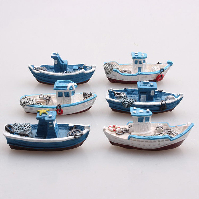 Enchanting Miniature Yacht Garden Set