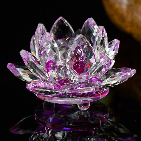 Crystal Lotus Flower Glass Crafts