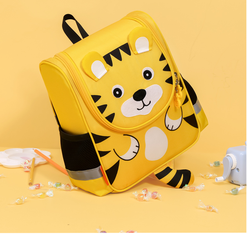 Roaring Adventure School Supplies Kit: Tiger Backpack, Dino Pencil Bag, and Macaroon Color Pencils