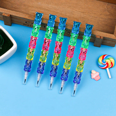 Easy Coloring Set: Macaroon Pencils, Blueprint Block, Sharpen-Free and Non-Breakable Pencils