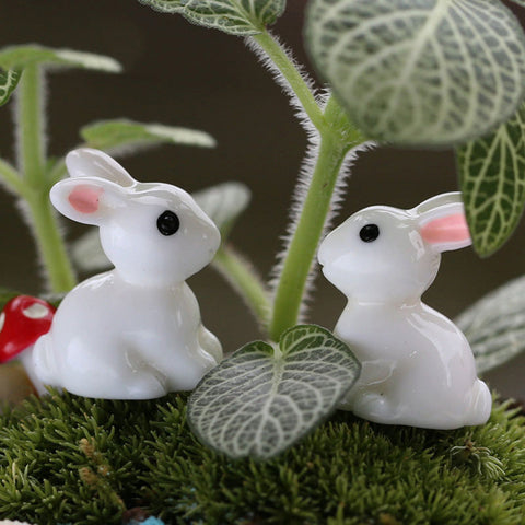 Miniature Garden Ornaments with Animals and Butterflies