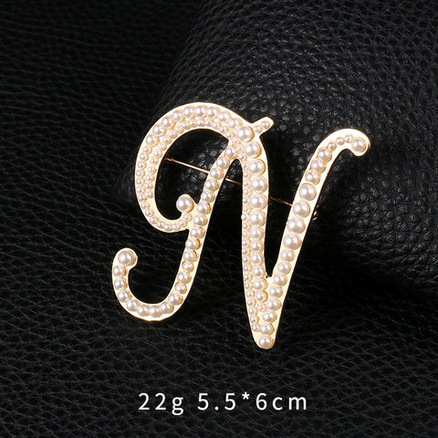 Customize Letter Brooch
