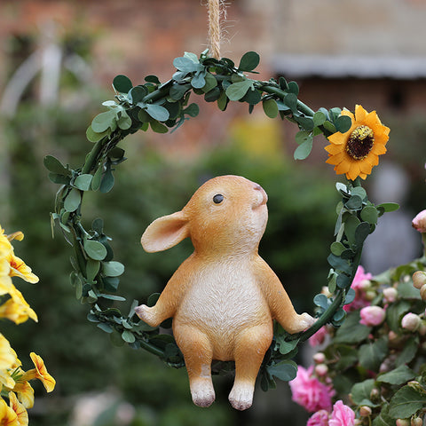 Hanging Rabbit Sculpture